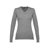 Женский пуловер с v-образным вырезом MILAN Women, размер S, серый